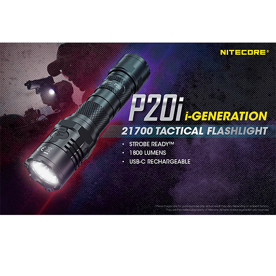 Linterna LED Nitecore 1800 lúmenes Recargable USB P20i- Image 32