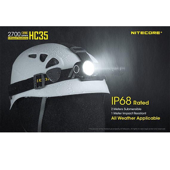 Linterna Frontal LED Nitecore 2700 lúmenes Recargable USB HC35- Image 9