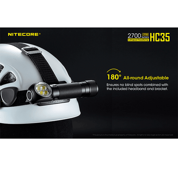 Linterna Frontal LED Nitecore 2700 lúmenes Recargable USB HC35- Image 14