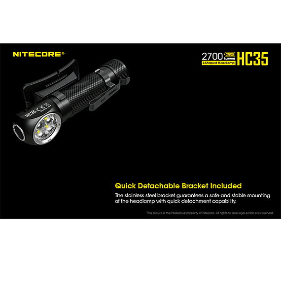 Linterna Frontal LED Nitecore 2700 lúmenes Recargable USB HC35- Image 26