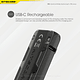 Linterna Compacta LED Nitecore 700 lúmenes Recargable USB TIP SE Gris - Image 22