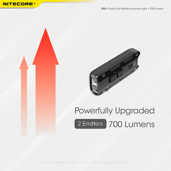 Linterna Compacta LED Nitecore 700 lúmenes Recargable USB TIP SE Gris- Image 24