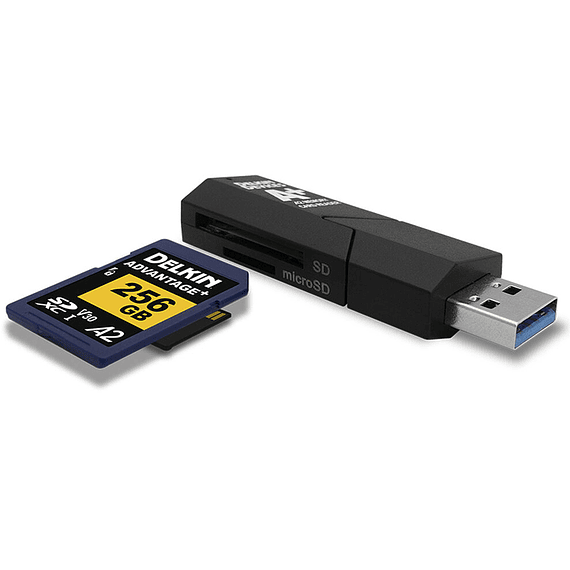 Lector Tarjetas USB 3.1 SD & microSD A2 Delkin Devices- Image 3