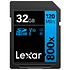 Tarjeta Memoria Lexar 32GB SDHC 800x UHS-I