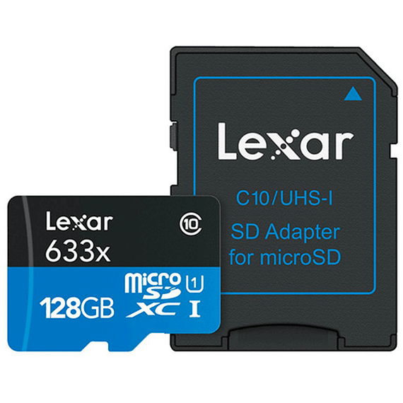 Tarjeta Memoria Lexar 128GB Micro SDXC High-Performance 633x UHS-I- Image 1