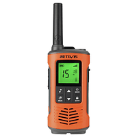 Radio Walkie Talkie FRS Impermeable RT45P Naranjo 2 Unidades