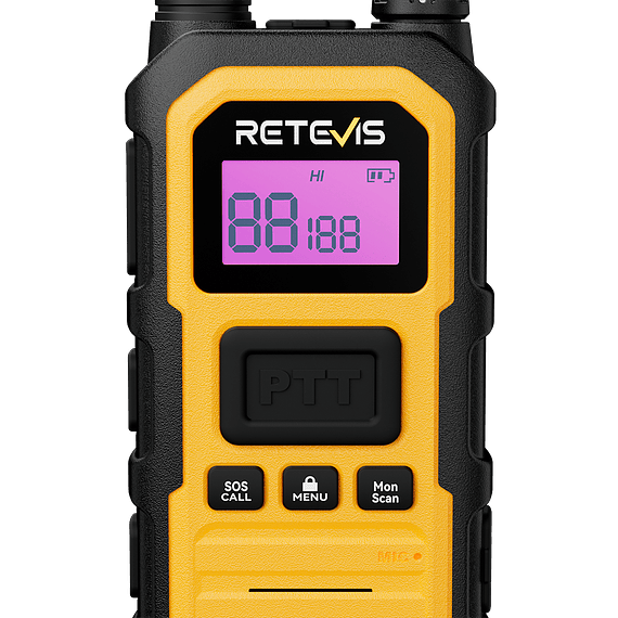 Radio Walkie Talkie GMRS Impermeable RB48 Plus Amarillo 1 Unidad- Image 8