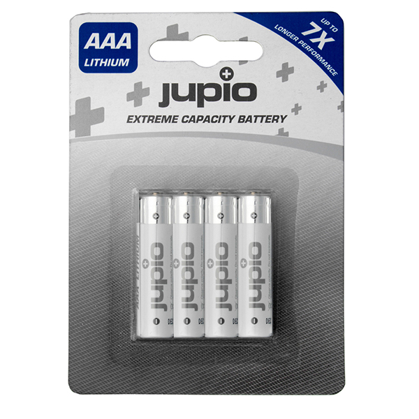 Pilas Lithium Jupio AAA 1250 mAh 4 unidades