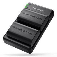 Batería Reemplazo RAVPower Canon LP-E6 Kit 2x con Cargador USB