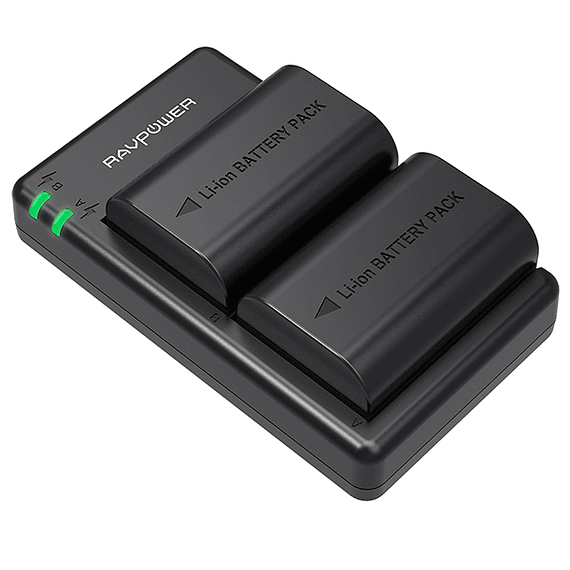 Batería Reemplazo RAVPower Canon LP-E6 Kit 2x con Cargador USB- Image 2