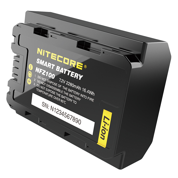 Batería Reemplazo Nitecore Sony NFZ100 con Bluetooth