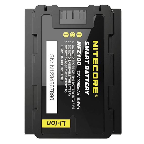 Batería Reemplazo Nitecore Sony NFZ100 con Bluetooth- Image 4