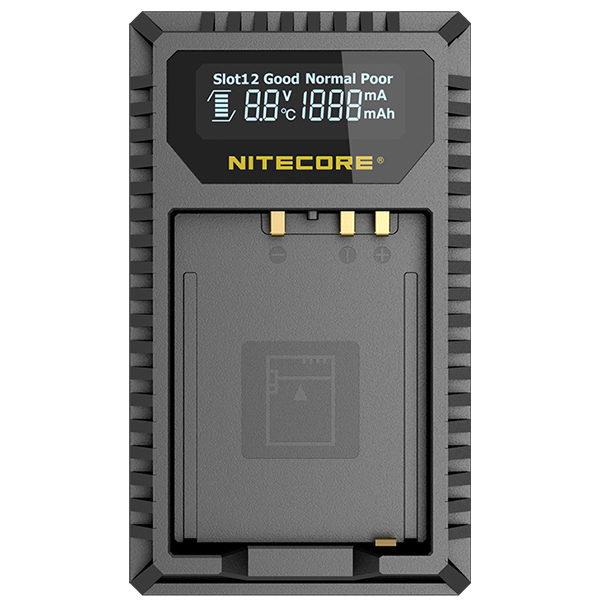 Cargador Nitecore FX1 Dual-Slot USB para Fuji NP-W126s