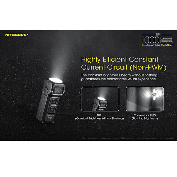 Linterna LED Nitecore 1000 lúmenes Recargable USB TUP- Image 9