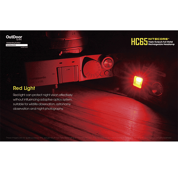 Linterna Frontal LED Nitecore 1000 lúmenes Recargable USB HC65- Image 23