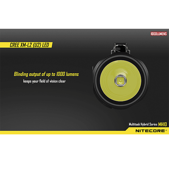 Linterna LED Nitecore 1000 lúmenes Recargable USB MH10- Image 11