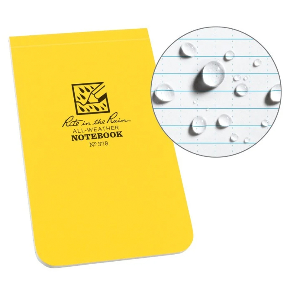 Libreta Universal Rite in the Rain Impermeable Tapa Blanda 378 Amarillo