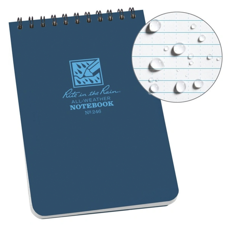 Libreta Universal Rite in the Rain Impermeable Espiral 246 Azul