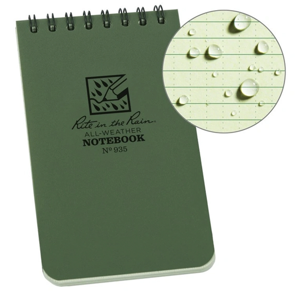 Libreta Universal Rite in the Rain Impermeable Espiral 935 Verde