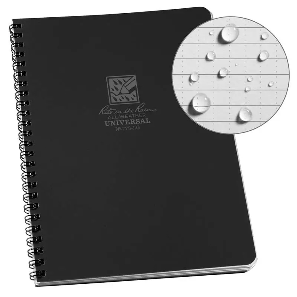 Libreta Universal Rite in the Rain Impermeable Espiral 773-LG Negro