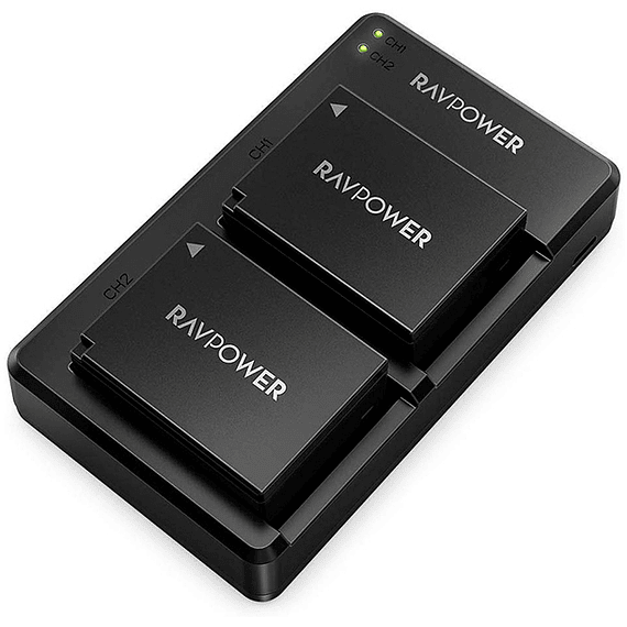 Batería Reemplazo RAVPower Fujifilm NP-W126S Kit 2x con Cargador USB- Image 1