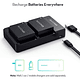 Batería Reemplazo RAVPower Fujifilm NP-W126S Kit 2x con Cargador USB - Image 3