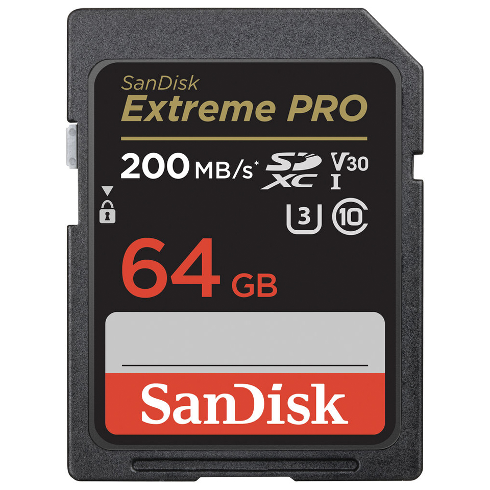 SANDISK TARJETA DE MEMORIA MICRO SD 64GB EXTREME PRO 200MB/s UHS-I U3 A2 ADAP SD SANDISK SDSQXCU-064G-GN6MA