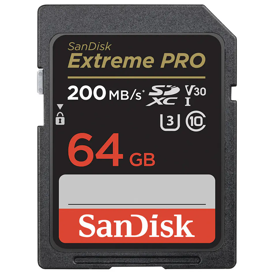 Tarjeta Memoria SanDisk 64GB SDXC Extreme PRO 1333x UHS-I 1