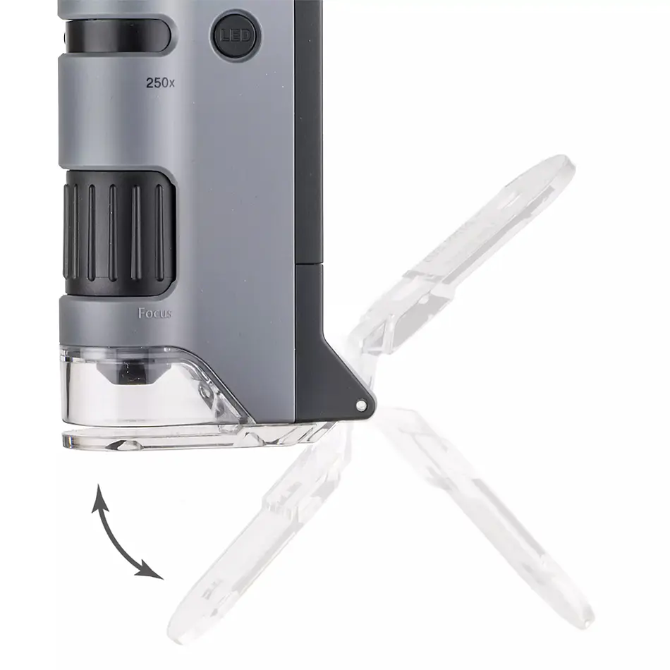 Microscopio Bolsillo Carson MicroFlip 100-250X Gris 4