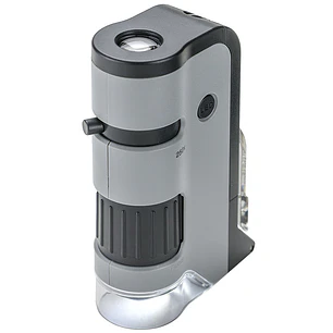 Microscopio Bolsillo Carson MicroFlip 100-250X Gris