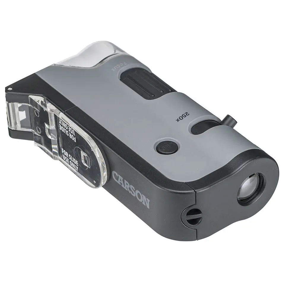 Microscopio Bolsillo Carson MicroFlip 100-250X Gris 5
