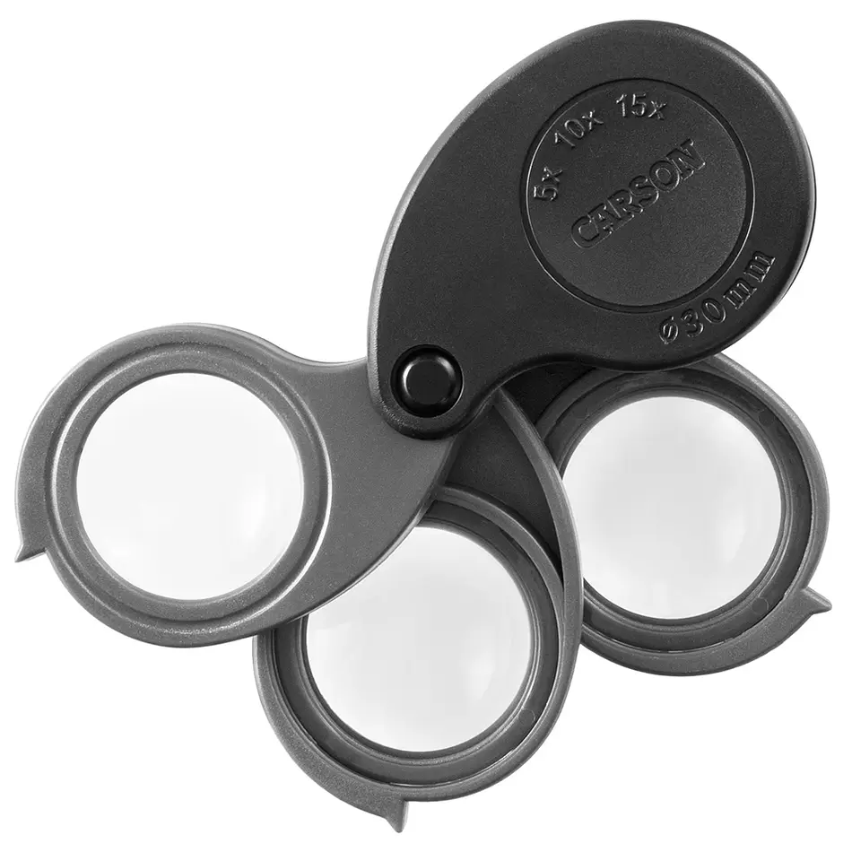 Lupa Plegable Carson TriView 5-15x Negro 3