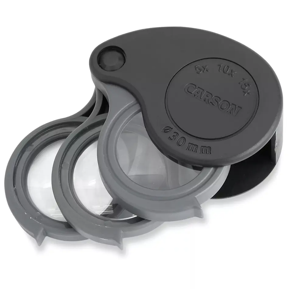 Lupa Plegable Carson TriView 5-15x Negro 2