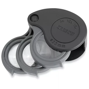Lupa Plegable Carson TriView 5-15x Negro
