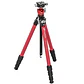 Trípode Carbono Leofoto con Cabezal 4 Sec. LY-224C Rojo - Miniatura 1