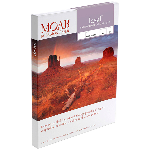 Papel Fine Art Moab Lasal Exhibition Luster 300 Carta (8.5 x 11) 50 Hojas