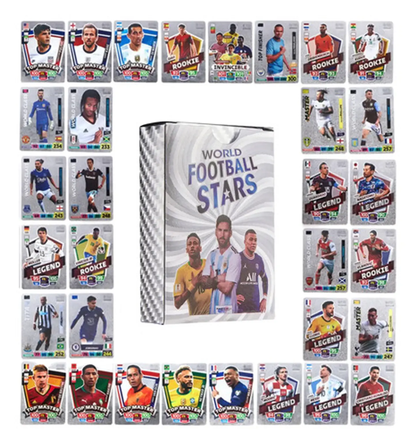 Cartas Fútbol Fifa Star Coleccionables Intercambiables X 55 2