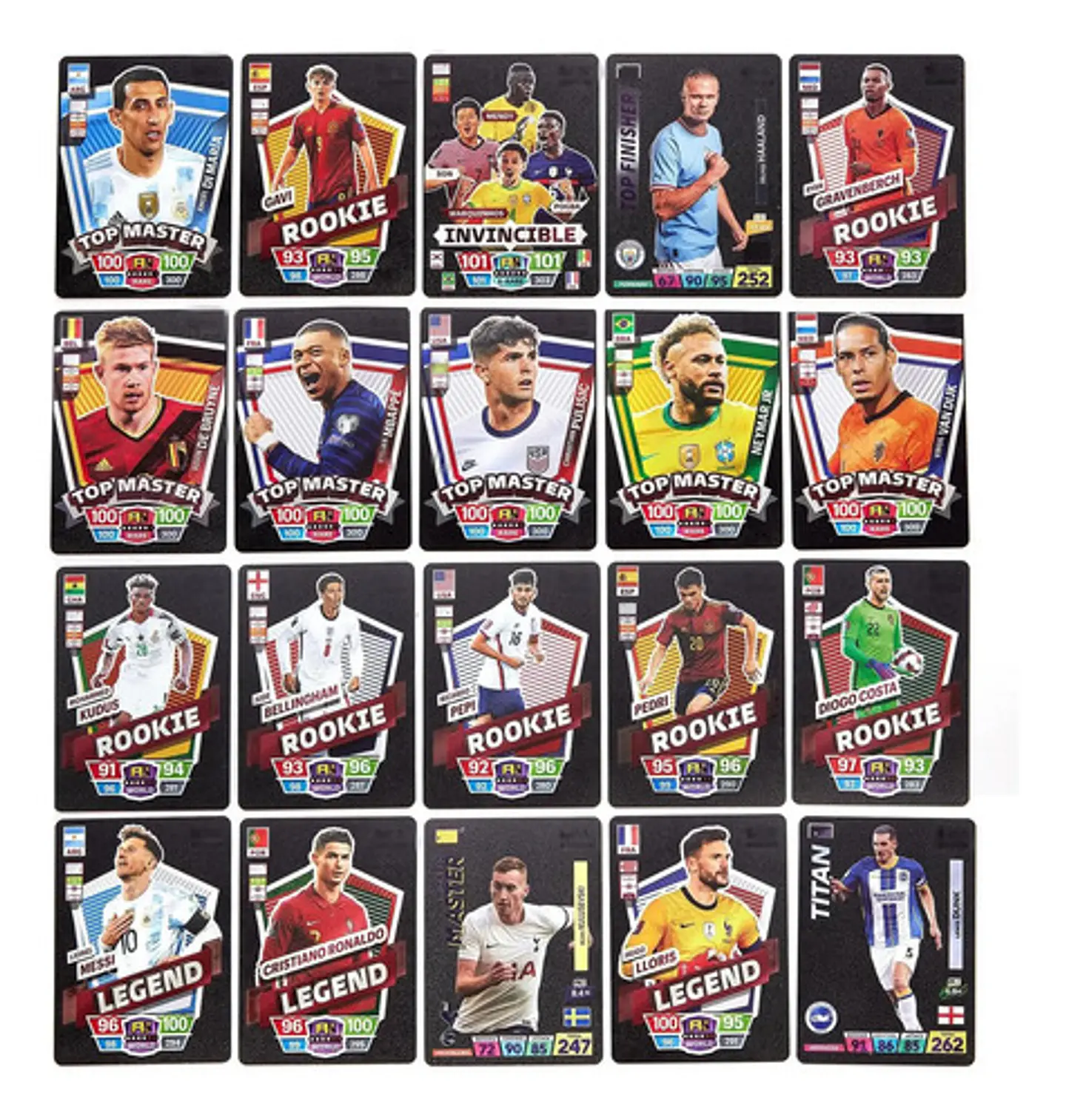 Cartas Fútbol Fifa Star Coleccionables Intercambiables X 55 6