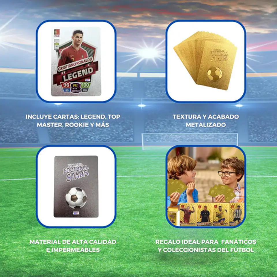 Cartas Fútbol Fifa Star Coleccionables Intercambiables X 55 8
