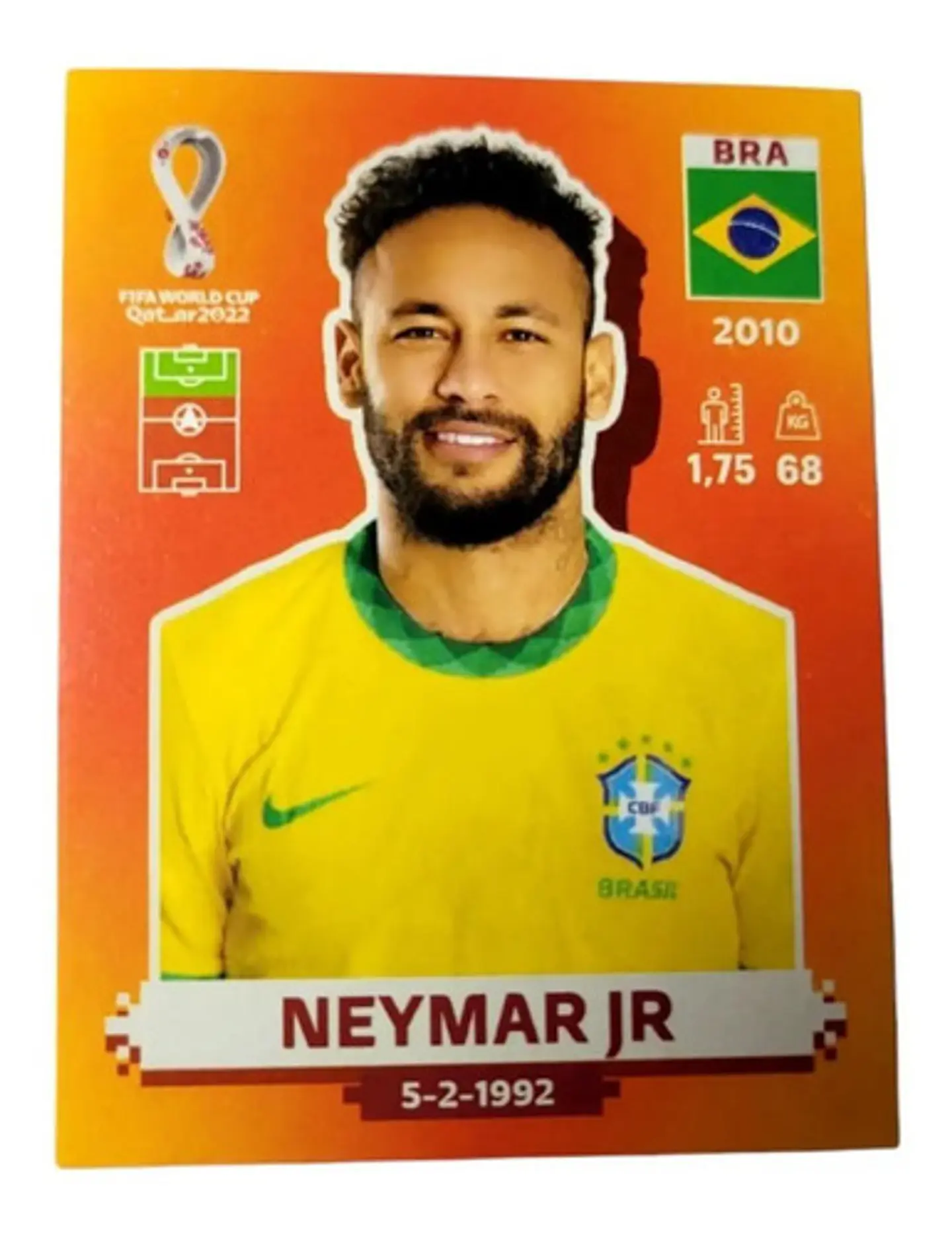 Neymar Jr Panini Qatar 2022 Bra 16 1