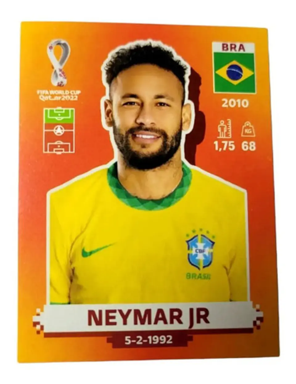 Neymar Jr Panini Qatar 2022 Bra 16 1
