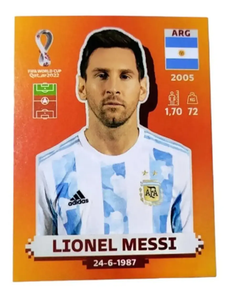 Lionel Messi Qatar 2022 Panini  1