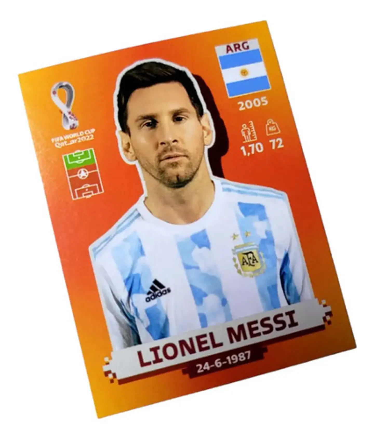 Lionel Messi Qatar 2022 Panini  3