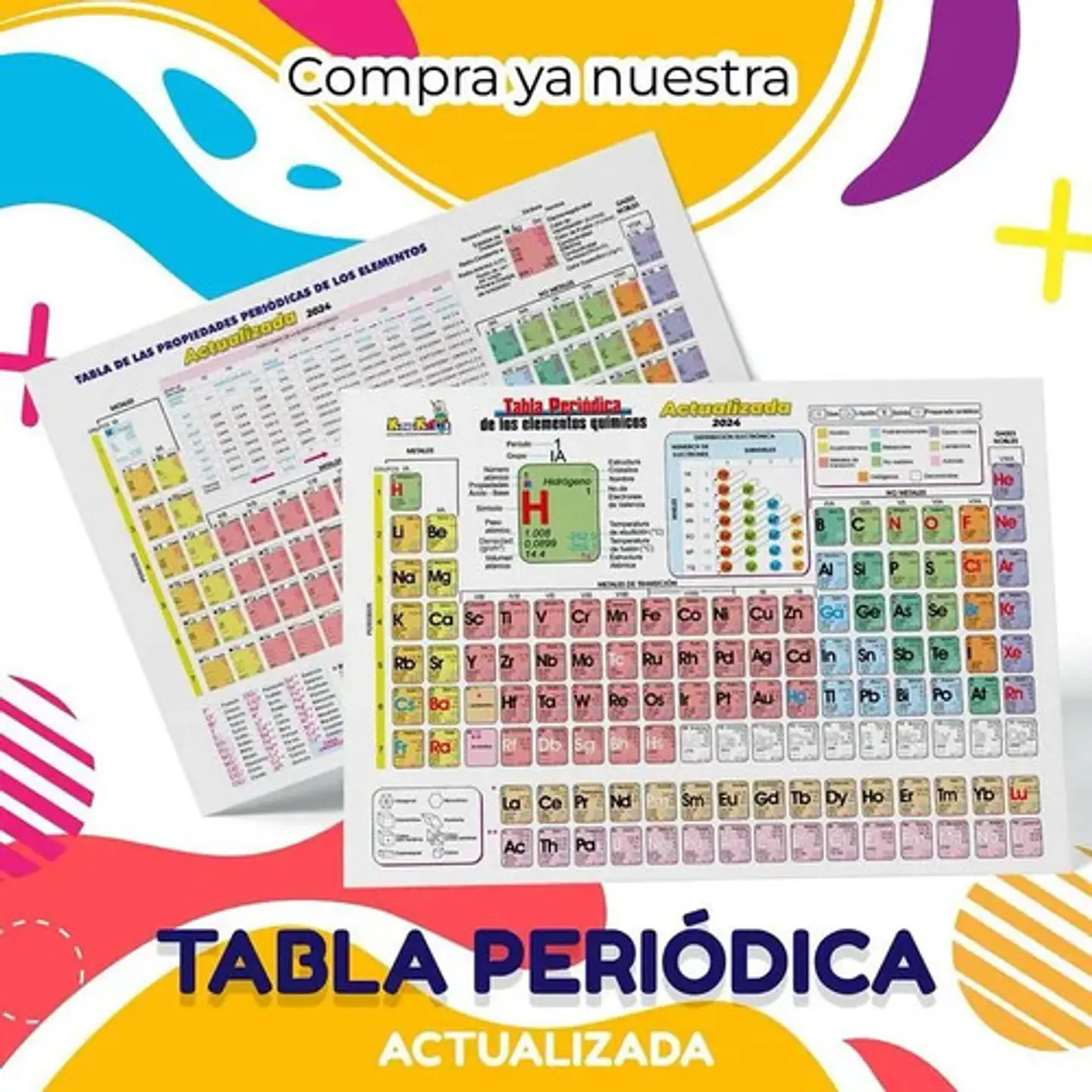 Tabla Periodica Walter Mediana 21cm X 28cm  2