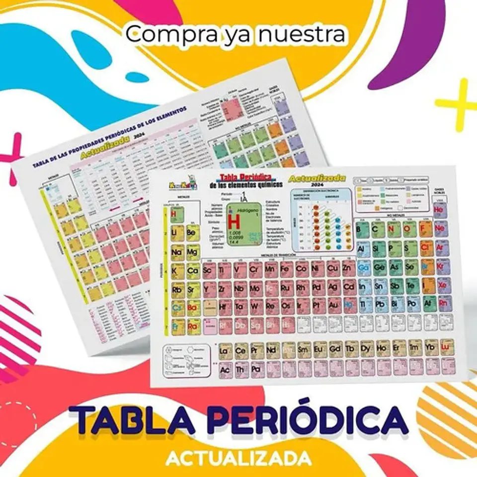 Tabla Periodica Walter Mediana 21cm X 28cm  2