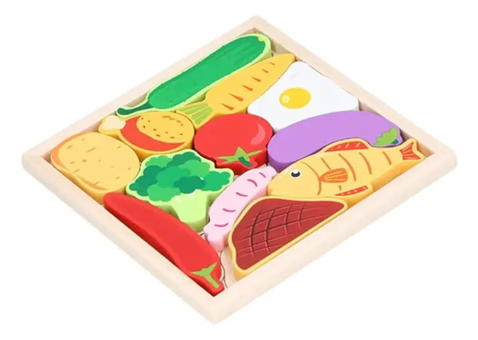 Encastre Rompecabezas De Madera Bloques Tetris Didáctico 19