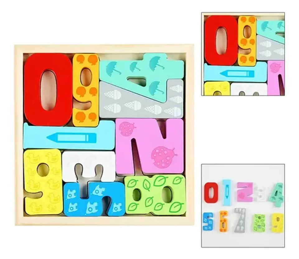 Encastre Rompecabezas De Madera Bloques Tetris Didáctico 27