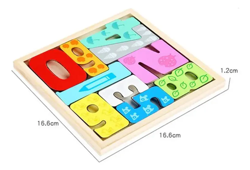 Encastre Rompecabezas De Madera Bloques Tetris Didáctico 29