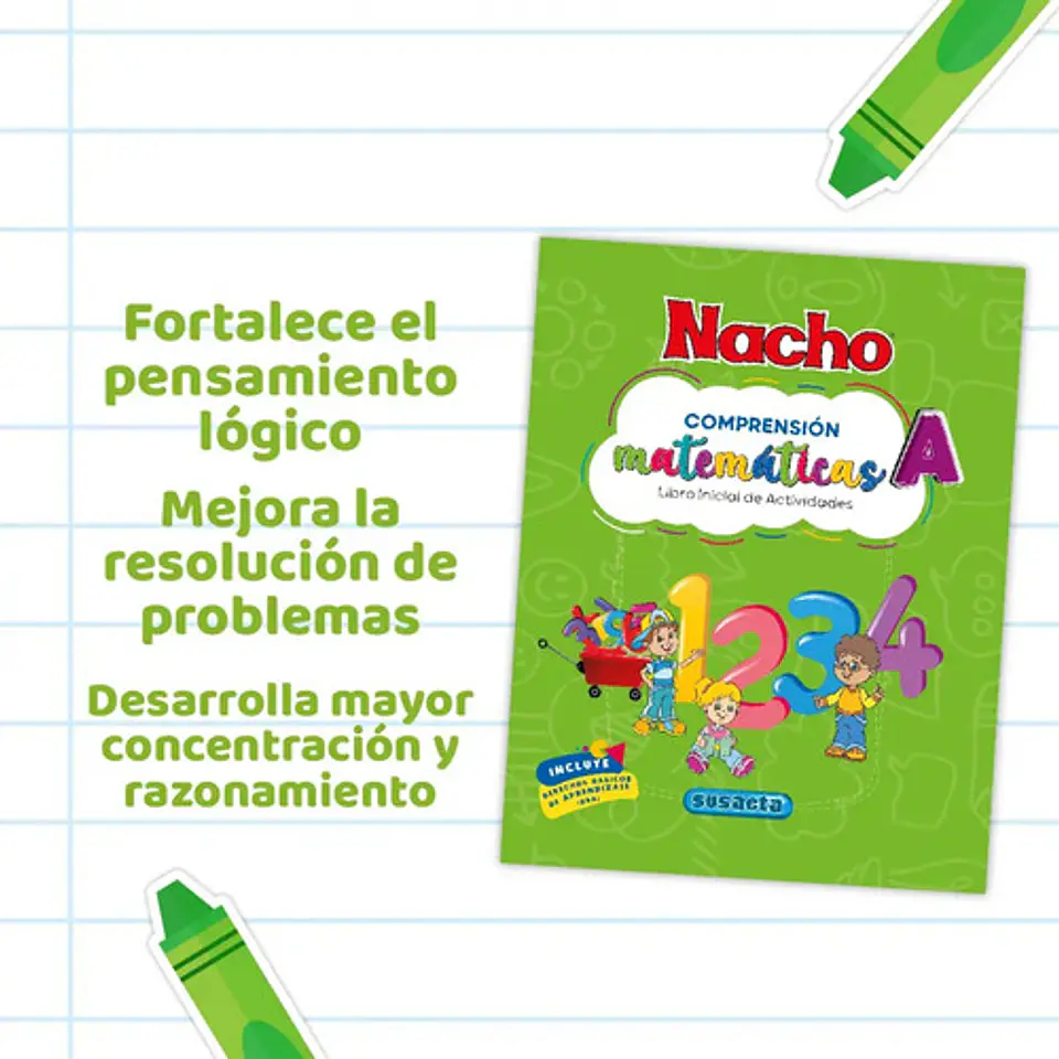 Libro Inicial De Actividades Matemáticas A Nacho Original 3