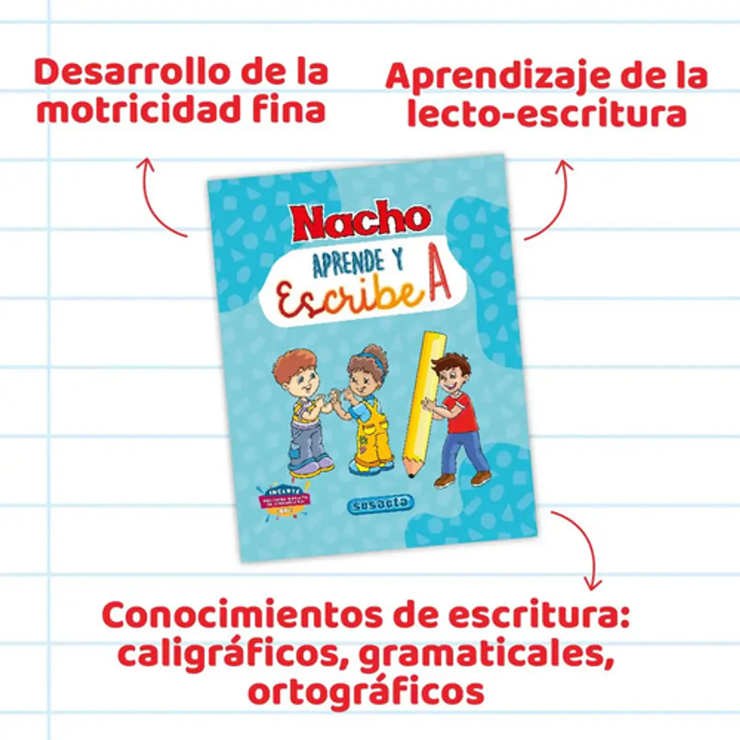 Libro Inicial De Actividades Escribe A Nacho Original 4
